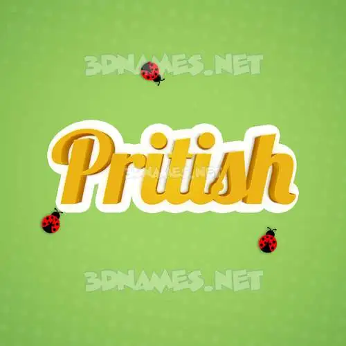 pritish in Ladybugs style - 3D name wallpaper pritish in Ladybugs style - 3D name wallpaper
