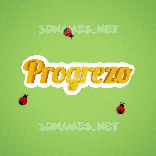 progrezo in Ladybugs style - 3D name wallpaper progrezo in Ladybugs style - 3D name wallpaper