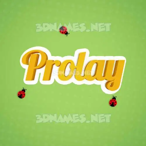 prolay in Ladybugs style - 3D name wallpaper prolay in Ladybugs style - 3D name wallpaper