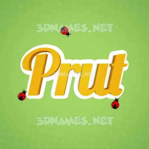 prut in Ladybugs style - 3D name wallpaper prut in Ladybugs style - 3D name wallpaper