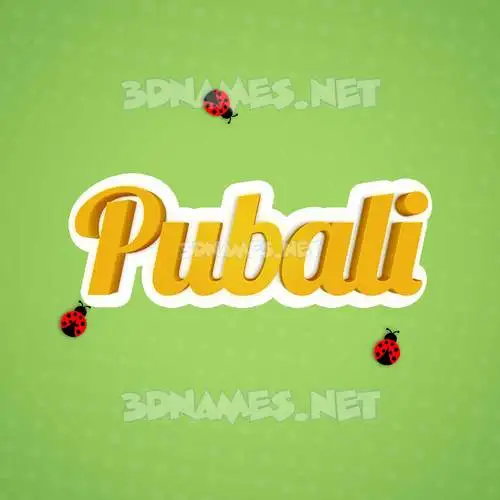 pubali in Ladybugs style - 3D name wallpaper pubali in Ladybugs style - 3D name wallpaper
