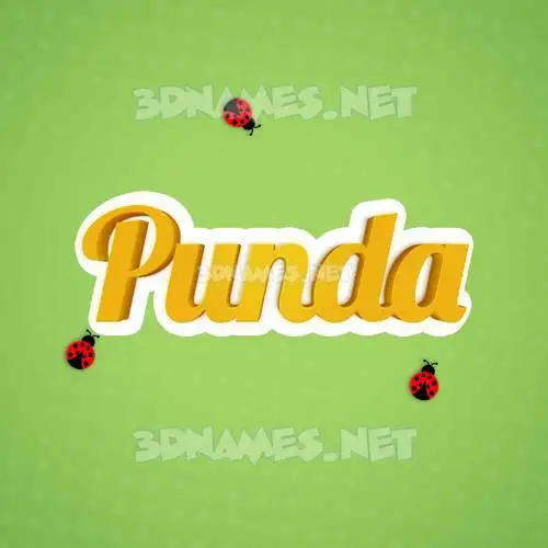 punda in Ladybugs style - 3D name wallpaper punda in Ladybugs style - 3D name wallpaper