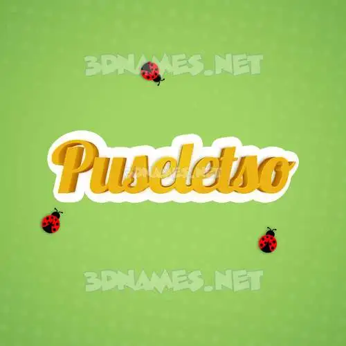 puseletso in Ladybugs style - 3D name wallpaper puseletso in Ladybugs style - 3D name wallpaper