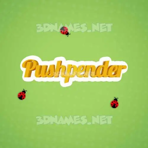 pushpender in Ladybugs style - 3D name wallpaper pushpender in Ladybugs style - 3D name wallpaper