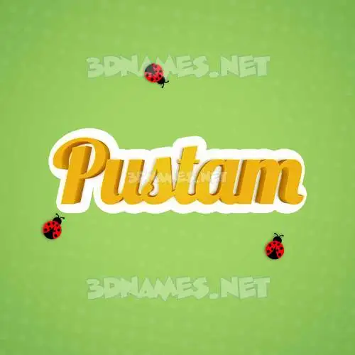 pustam in Ladybugs style - 3D name wallpaper pustam in Ladybugs style - 3D name wallpaper