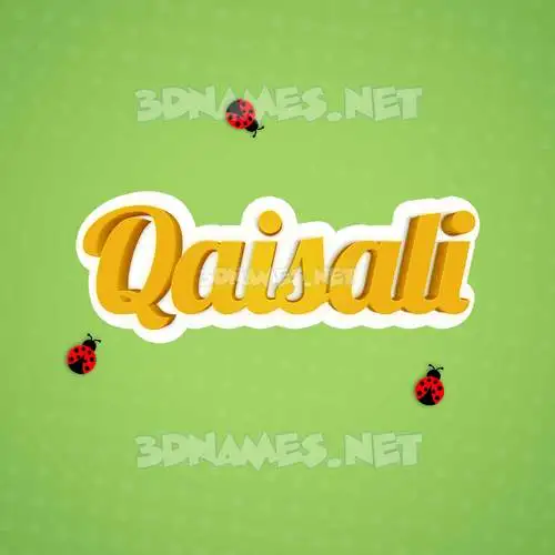 qaisali in Ladybugs style - 3D name wallpaper qaisali in Ladybugs style - 3D name wallpaper