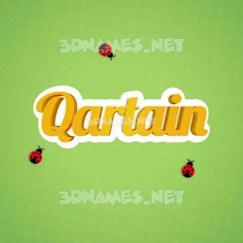 qartain in Ladybugs style - 3D name wallpaper qartain in Ladybugs style - 3D name wallpaper
