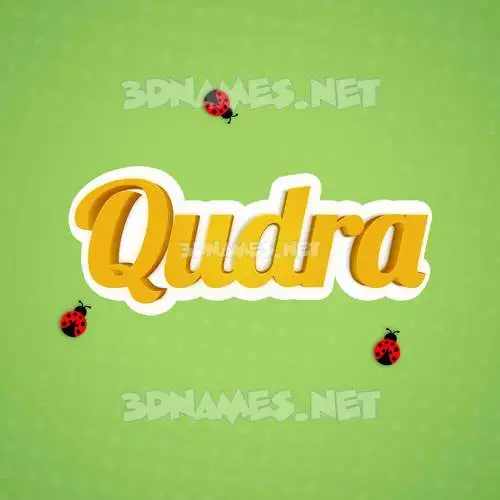 qudra in Ladybugs style - 3D name wallpaper qudra in Ladybugs style - 3D name wallpaper