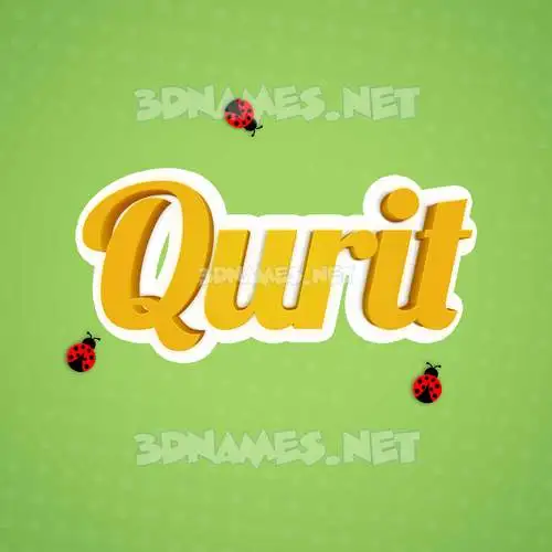 qurit in Ladybugs style - 3D name wallpaper qurit in Ladybugs style - 3D name wallpaper