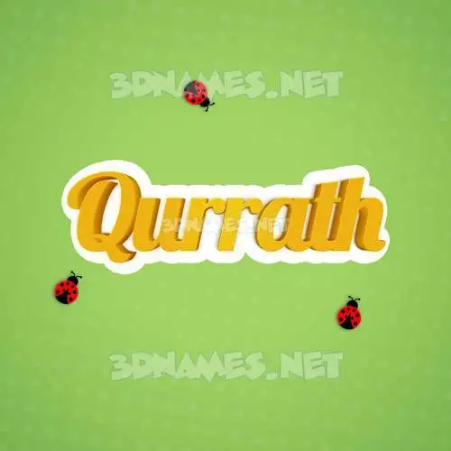 qurrath in Ladybugs style - 3D name wallpaper qurrath in Ladybugs style - 3D name wallpaper