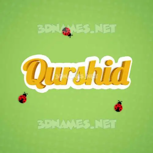 qurshid in Ladybugs style - 3D name wallpaper qurshid in Ladybugs style - 3D name wallpaper