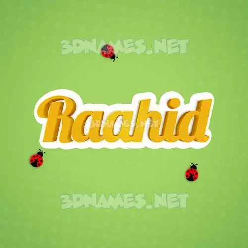 raahid in Ladybugs style - 3D name wallpaper raahid in Ladybugs style - 3D name wallpaper