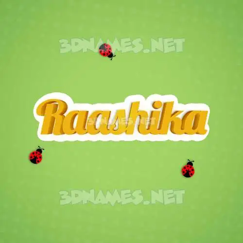 raashika in Ladybugs style - 3D name wallpaper raashika in Ladybugs style - 3D name wallpaper