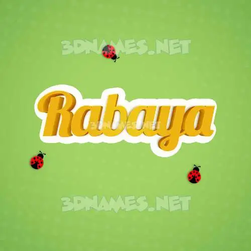 rabaya in Ladybugs style - 3D name wallpaper rabaya in Ladybugs style - 3D name wallpaper