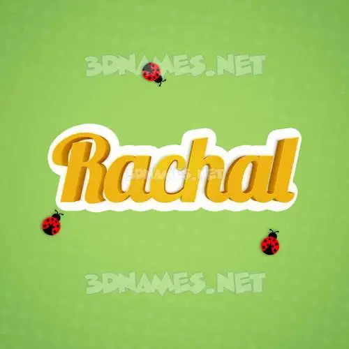 rachal in Ladybugs style - 3D name wallpaper rachal in Ladybugs style - 3D name wallpaper