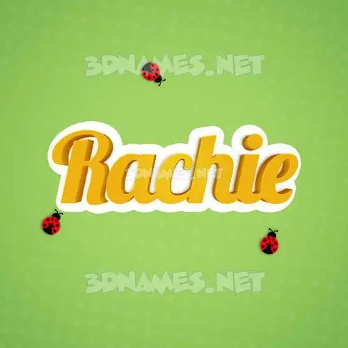 rachie in Ladybugs style - 3D name wallpaper rachie in Ladybugs style - 3D name wallpaper