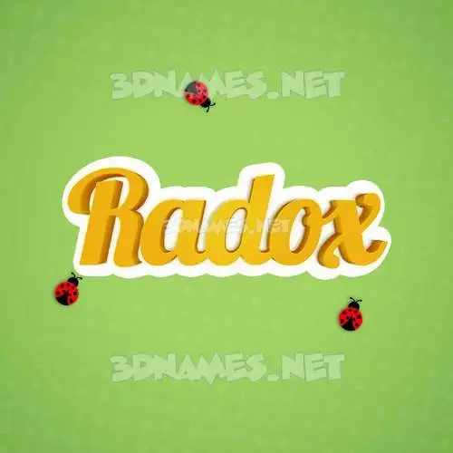 radox in Ladybugs style - 3D name wallpaper radox in Ladybugs style - 3D name wallpaper