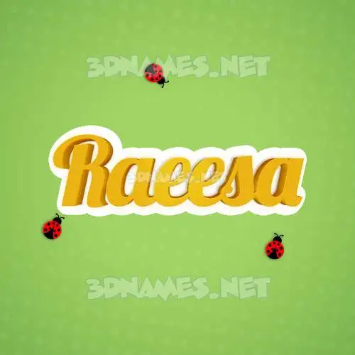 raeesa in Ladybugs style - 3D name wallpaper raeesa in Ladybugs style - 3D name wallpaper