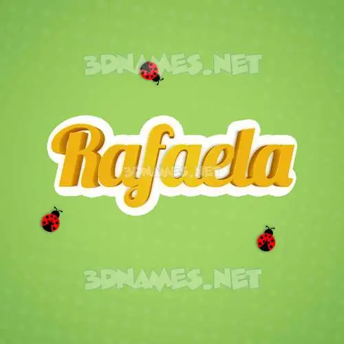 rafaela in Ladybugs style - 3D name wallpaper rafaela in Ladybugs style - 3D name wallpaper