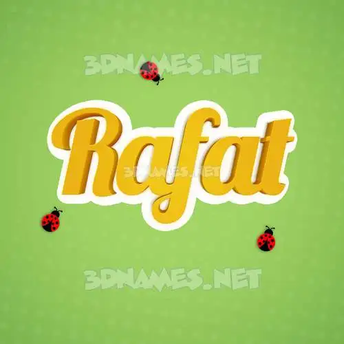 rafat in Ladybugs style - 3D name wallpaper rafat in Ladybugs style - 3D name wallpaper