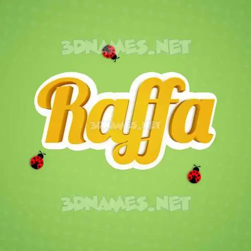 raffa in Ladybugs style - 3D name wallpaper raffa in Ladybugs style - 3D name wallpaper