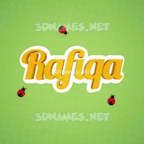 rafiqa in Ladybugs style - 3D name wallpaper rafiqa in Ladybugs style - 3D name wallpaper