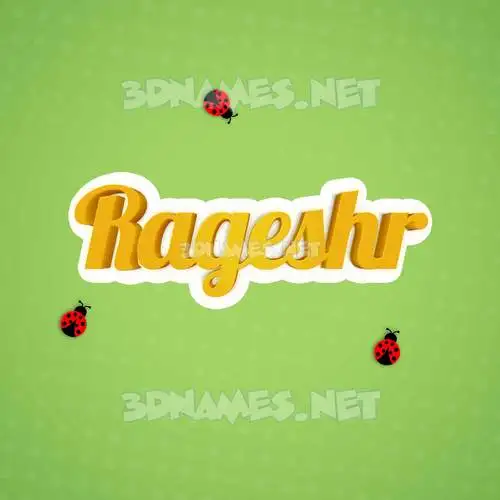 rageshr in Ladybugs style - 3D name wallpaper rageshr in Ladybugs style - 3D name wallpaper