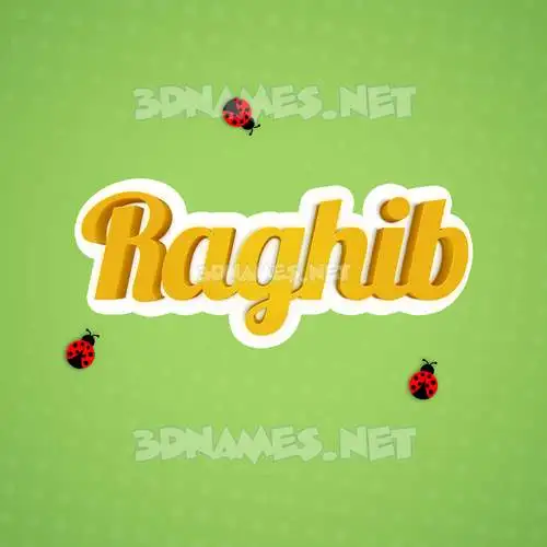 raghib in Ladybugs style - 3D name wallpaper raghib in Ladybugs style - 3D name wallpaper