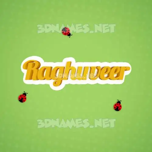 raghuveer in Ladybugs style - 3D name wallpaper raghuveer in Ladybugs style - 3D name wallpaper