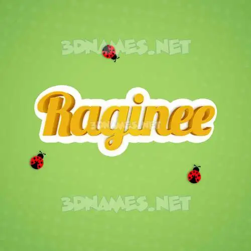 raginee in Ladybugs style - 3D name wallpaper raginee in Ladybugs style - 3D name wallpaper