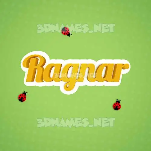ragnar in Ladybugs style - 3D name wallpaper ragnar in Ladybugs style - 3D name wallpaper