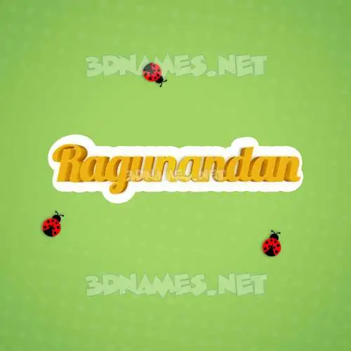 ragunandan in Ladybugs style - 3D name wallpaper ragunandan in Ladybugs style - 3D name wallpaper