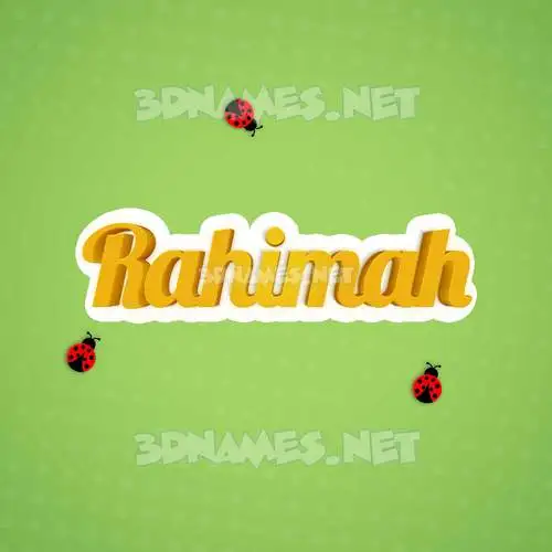rahimah in Ladybugs style - 3D name wallpaper rahimah in Ladybugs style - 3D name wallpaper