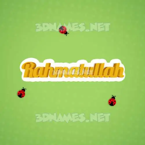 rahmatullah in Ladybugs style - 3D name wallpaper rahmatullah in Ladybugs style - 3D name wallpaper
