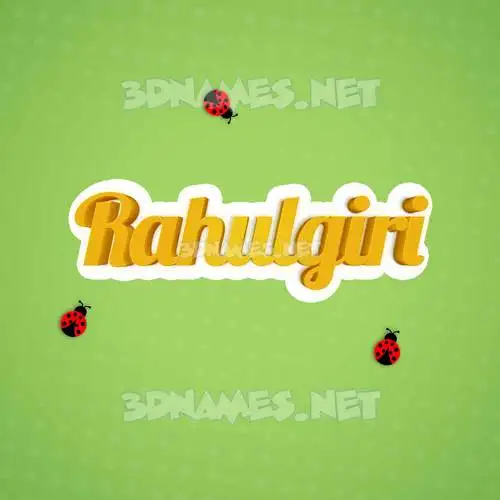 rahulgiri in Ladybugs style - 3D name wallpaper rahulgiri in Ladybugs style - 3D name wallpaper