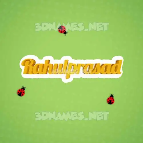 rahulprasad in Ladybugs style - 3D name wallpaper rahulprasad in Ladybugs style - 3D name wallpaper
