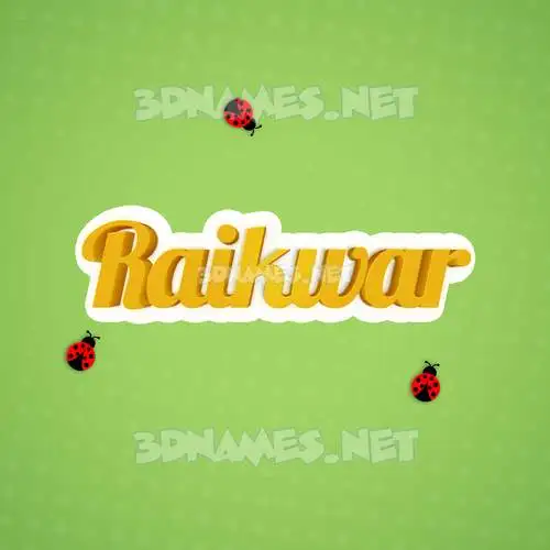 raikwar in Ladybugs style - 3D name wallpaper raikwar in Ladybugs style - 3D name wallpaper