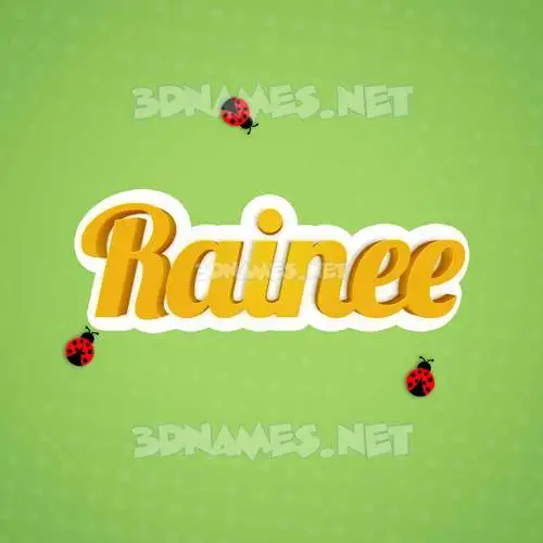 rainee in Ladybugs style - 3D name wallpaper rainee in Ladybugs style - 3D name wallpaper