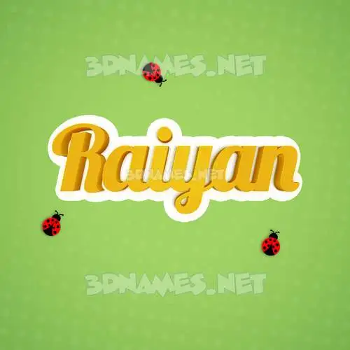 raiyan in Ladybugs style - 3D name wallpaper raiyan in Ladybugs style - 3D name wallpaper