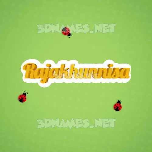 rajakhunnisa in Ladybugs style - 3D name wallpaper rajakhunnisa in Ladybugs style - 3D name wallpaper