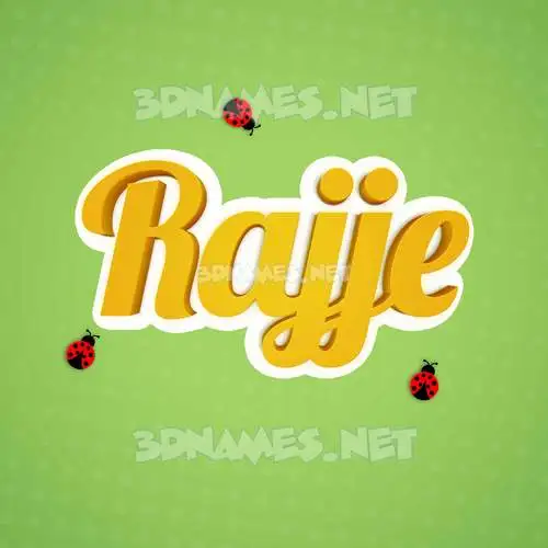 rajje in Ladybugs style - 3D name wallpaper rajje in Ladybugs style - 3D name wallpaper