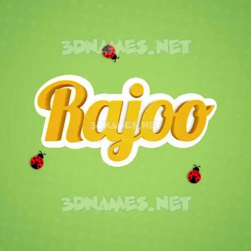 rajoo in Ladybugs style - 3D name wallpaper rajoo in Ladybugs style - 3D name wallpaper