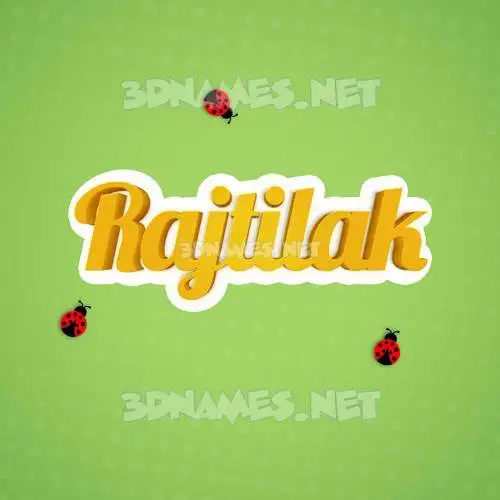 rajtilak in Ladybugs style - 3D name wallpaper rajtilak in Ladybugs style - 3D name wallpaper