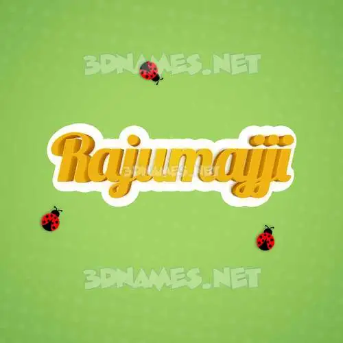 rajumajji in Ladybugs style - 3D name wallpaper rajumajji in Ladybugs style - 3D name wallpaper