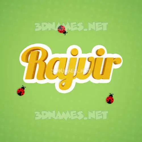 rajvir in Ladybugs style - 3D name wallpaper rajvir in Ladybugs style - 3D name wallpaper