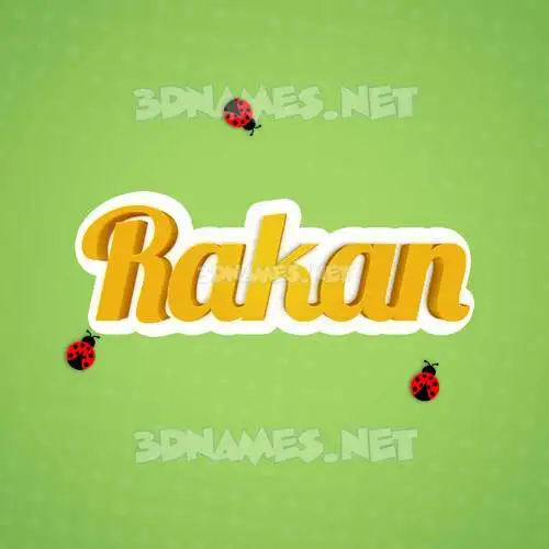 rakan in Ladybugs style - 3D name wallpaper rakan in Ladybugs style - 3D name wallpaper