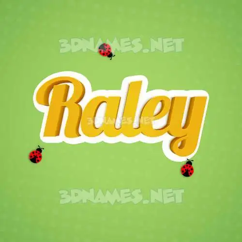 raley in Ladybugs style - 3D name wallpaper raley in Ladybugs style - 3D name wallpaper