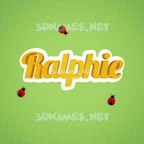 ralphie in Ladybugs style - 3D name wallpaper ralphie in Ladybugs style - 3D name wallpaper