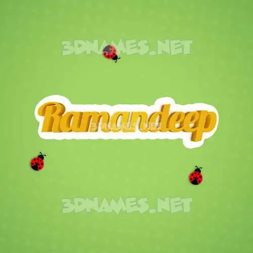 ramandeep in Ladybugs style - 3D name wallpaper ramandeep in Ladybugs style - 3D name wallpaper