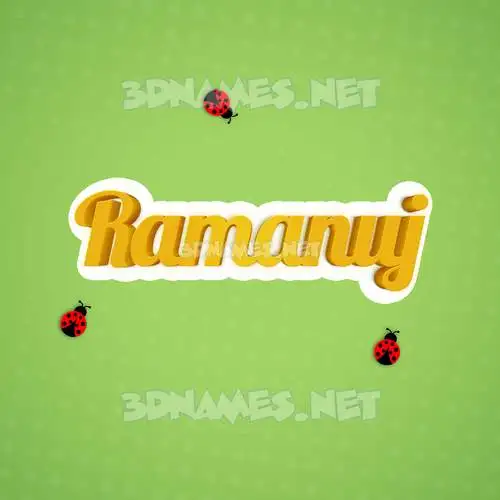 ramanuj in Ladybugs style - 3D name wallpaper ramanuj in Ladybugs style - 3D name wallpaper